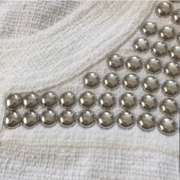 Generation Love Anita Studded Cropped White Blazer NEW - Picture 8 of 13